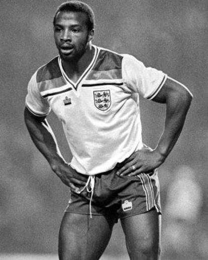 Viv Anderson, con la selección inglesa.