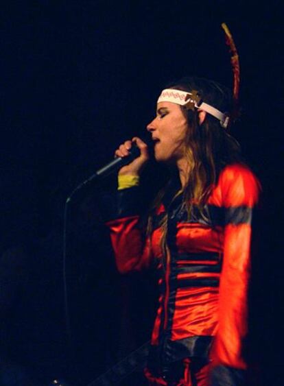 Juliette durante su actuación en Madrid