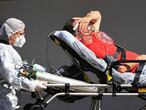 Hombre contagiado con covid-19 en Brasilia