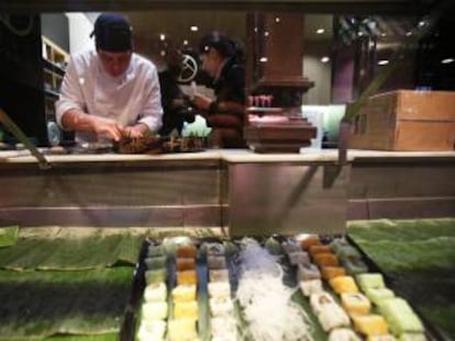 Sushi en el Mercado de San Miguel.