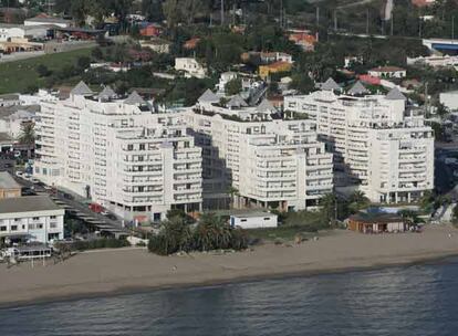 Una vista del complejo Banana Beach construido en suelo no urbanizable.