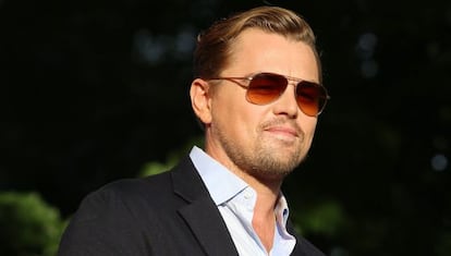 Leonardo DiCaprio en el festival Global Citizen en Nueva York.