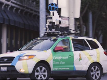 Uno de los coches de Google Street View.
