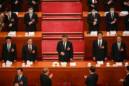 Xi Jinping, a su llegada a la segunda sesión plenaria de la Asamblea Popular Nacional de China, este martes.