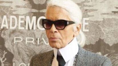 El diseñador Karl Lagerfeld.