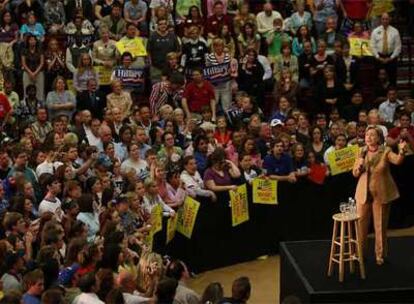 Clinton, en la Universidad de Transilvania, Kentucky.