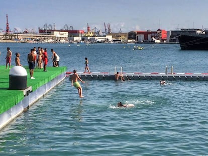 Nueva piscina natural en La Marina de Valencia