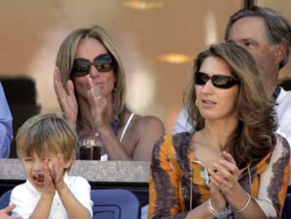 La tenista Steffi Graf y su hijo