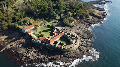 Castillo coruñés del Príncipe, en la parroquia de Ameixeira, municipio de Cee.