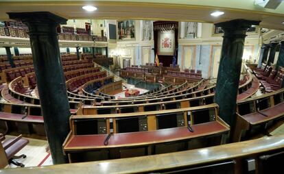 Salón de plenos del Congreso de los Diputados.