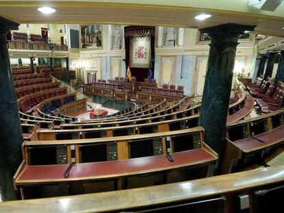 Salón de plenos del Congreso de los Diputados.