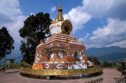 El monasterio de Kopan, al norte de Bodhnnath (Nepal).