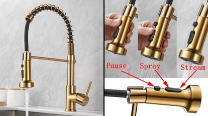 grifos dorados, grifos acabado oro, grifo de cocina, grifos dorado lavavo, grifos dorados ikea, grifos dorados leroy merlin, grifos dorados baños, grifos dorados ducha, grifos dorados amazon