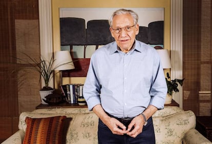 Bob Woodward, en su casa, en Washington DC, después de la entrevista.