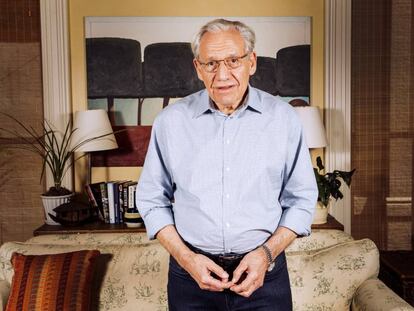 Bob Woodward, en su casa, en Washington DC, después de la entrevista.