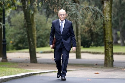 El ministro de Hacienda, Cristóbal Montoro, el pasado viernes en Moncloa.