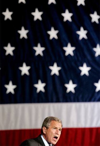 El presidente George W. Bush interviene en un mitin en Vienna (Ohio), el miércoles.