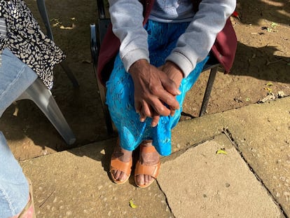 Dona Maria at the Río shelter where she was taken in after leaving the family that was exploiting her. 