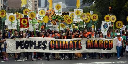 La Marcha del Clima, el 21 de Septiembre de 2014, en Nueva York.