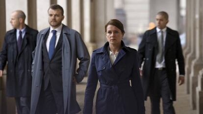 Los protagonistas de 'Borgen', en un momento de la serie. 