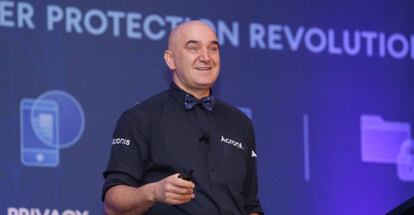 Sergei Beloussov, el empresario de origen ruso creador de la firma de seguridad en internet Acronis, durante la cumbre celebrada en Miami.