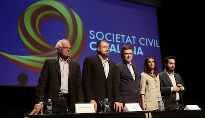 Josep Borrell, Juan Carlos Girauta, &Aacute;lex Ramos, Andrea Levy y Fran Carrillo. 