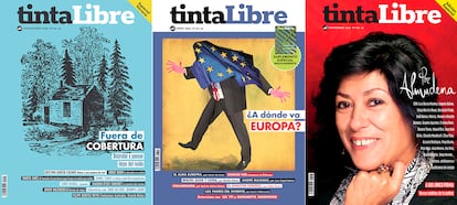 Portadas de la revista 'tintaLibre'.