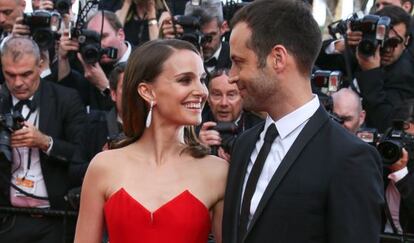 Natalie Portman y su marido Benjamin Millepied.