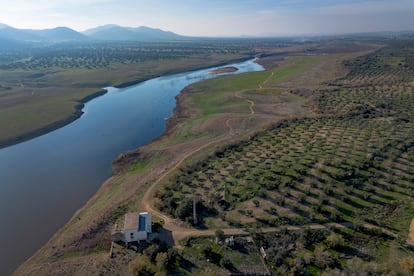 Estado del embalse de Sierra Boyera, el 27 de noviembre de 2023. 