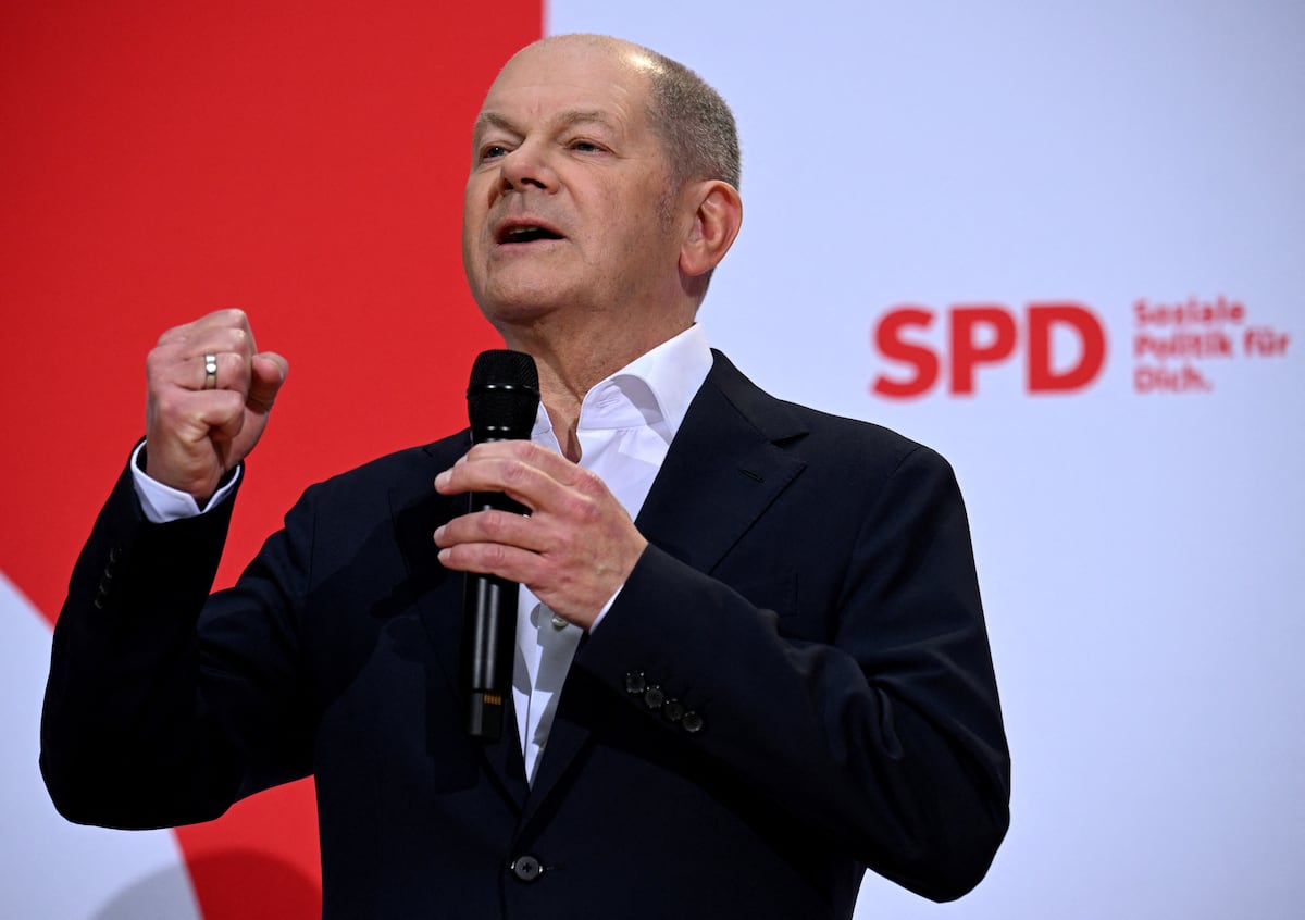 Scholz presents himself as a guarantee to avoid the escalation of Europe with Russia despite adverse electoral polls