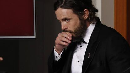 El actor Casey Affleck, en la entrega de los Oscar.