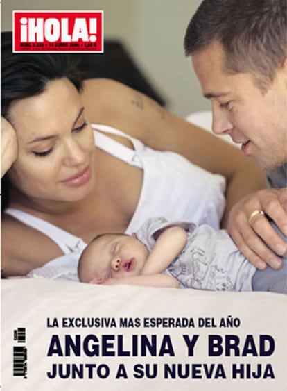 Portada de la revista 'Hola', que ofreció la exclusiva de la primera foto pública de Shiloh.