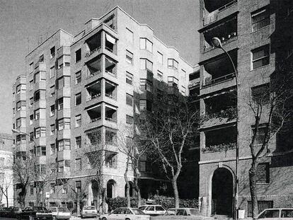 Casas de la calle de Miguel Ángel construidas en 1936 por Luis Gutiérrez Soto
