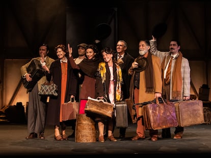 El reparto completo de  ‘El viaje a ninguna parte’,  en el Teatro Fernán Gómez Centro Cultural de la Villa.