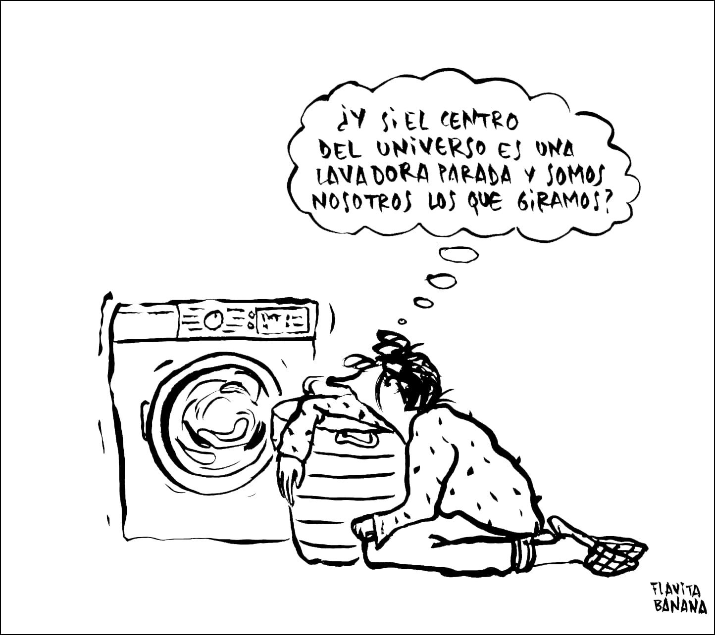 Flavita Banana: immagine senza spiegazione della teoria centrífuga