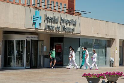 Hospital Arnau de Vilanova de Lleida, la capital de la comarca del Segrià que ha entrado en una nueva etapa de confinamiento.