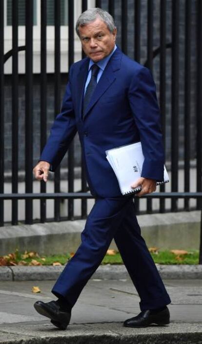 Martin Sorrell, el año pasado en Downing Street.