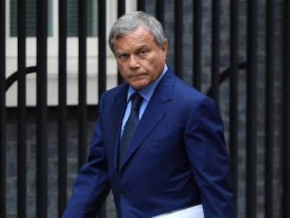 Martin Sorrell, el año pasado en Downing Street. 