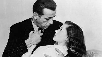 Humphrey Bogart con Lauren Bacall.