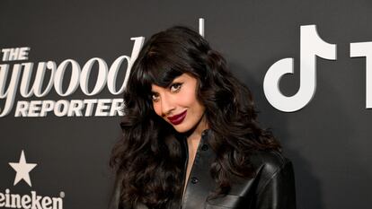 Jameela Jamil posa en la alfombra roja de los premios anuales del periódico 'The Hollywood Reporter' y de la red social TikTok, el 7 de marzo de 2024, en Hollywood (California).