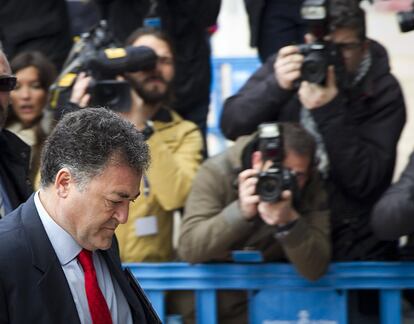 El exdirector general de Deportes y ex regatista olímpico, José Luis 'Pepote' Ballester a su llegada a la Escuela Balear de la Administración Pública, donde la Audiencia de Palma ha retomado el juicio del caso Nóos con las declaraciones de los acusados.