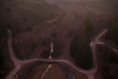 El pantano de Siurana, en la tarraconense comarca del Priorat, el 12 de enero de este año, cuando se encontraba al 3,16% de su capacidad.