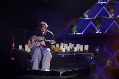 Guitarricadelafuente, durante su actuación en la gala de la XXXVII edición de los Premios Goya.