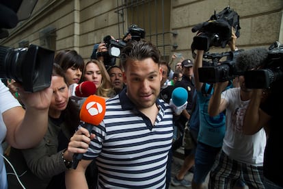 ‘La Manada’ member José Ángel Prenda outside court in 2018.