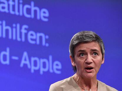 La comisaria de Competencia Margrethe Vestager.