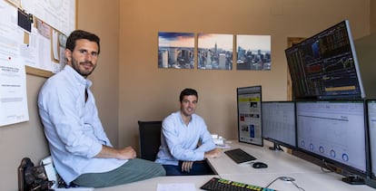Albert Marcet (izquierda) e Ignacio Corbat (derecha), cofundadores del 'hedge fund' Hanway Capital. 