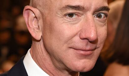 Jeff Bezos en una fiesta de los Globos de Oro el 6 de enero de 2019