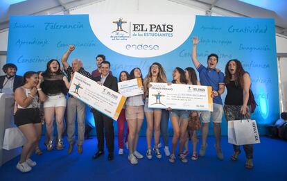 Entrega de premios de la anterior edición de El País de los Estudiantes.