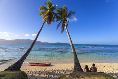 Playa de las Galeras, al sur de la bahía de Samaná (República Dominicana).