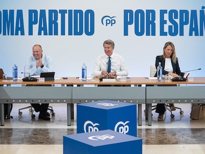 Comité de Dirección del Partido Popular celebrado este lunes en Aranjuez, Madrid.